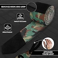 Vista 3 de WYOX Boxing Hand Wraps Inner Gloves, Elasticated Thumb Loop Bandages Mexican Style Under Mitts Wrist Wrap Protection Muay Thai MMA Kickboxing Verde