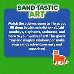 Skillmatics Sand Art Activity - Mess-Controlled DIY Animal Craft Kit with 50+ Colorful Stickers, Creative Arts & Crafts for Kids, Fun Hands-On Activity, Gifts for Ages 4, 5, 6, 7, 8, 9, 10