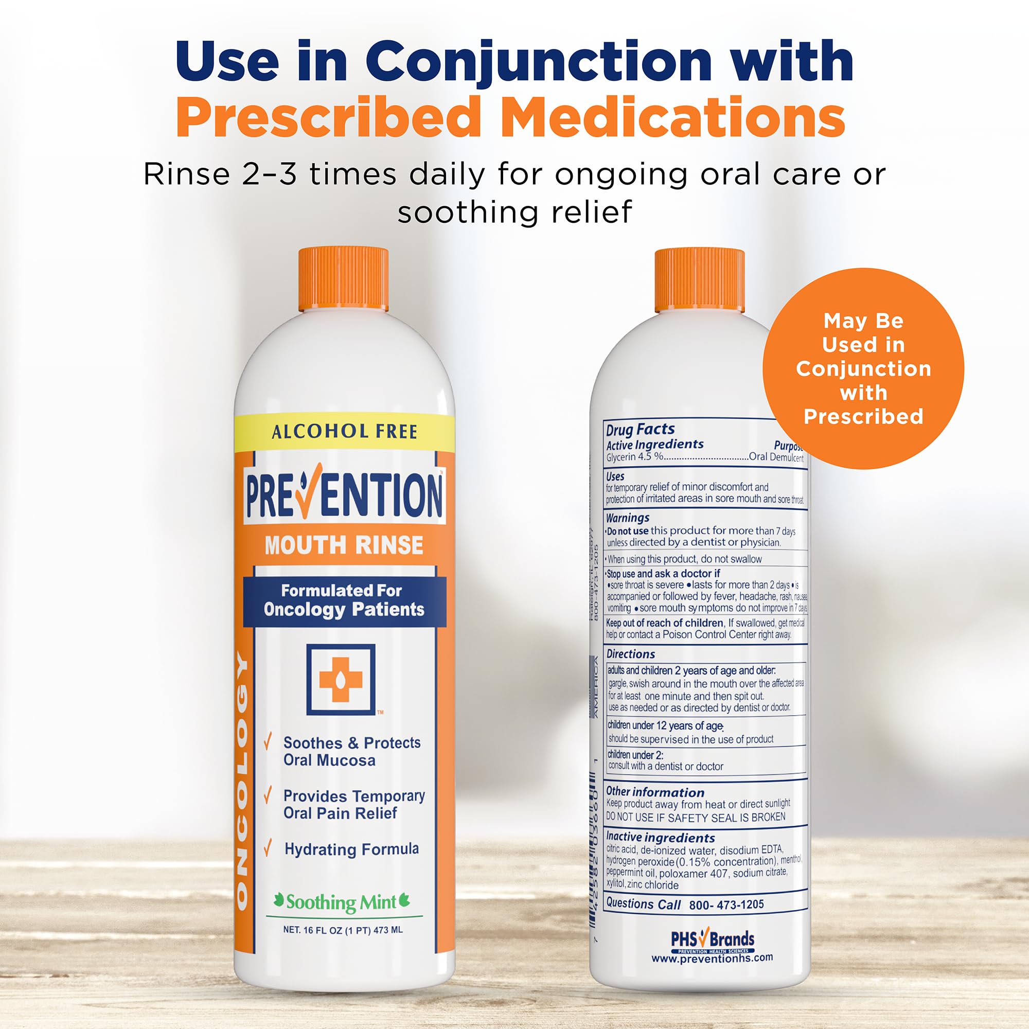 Prevention Rinse Snapklik.com : Prevention Oncology Alcohol Free Mouthwash, Soothing ...