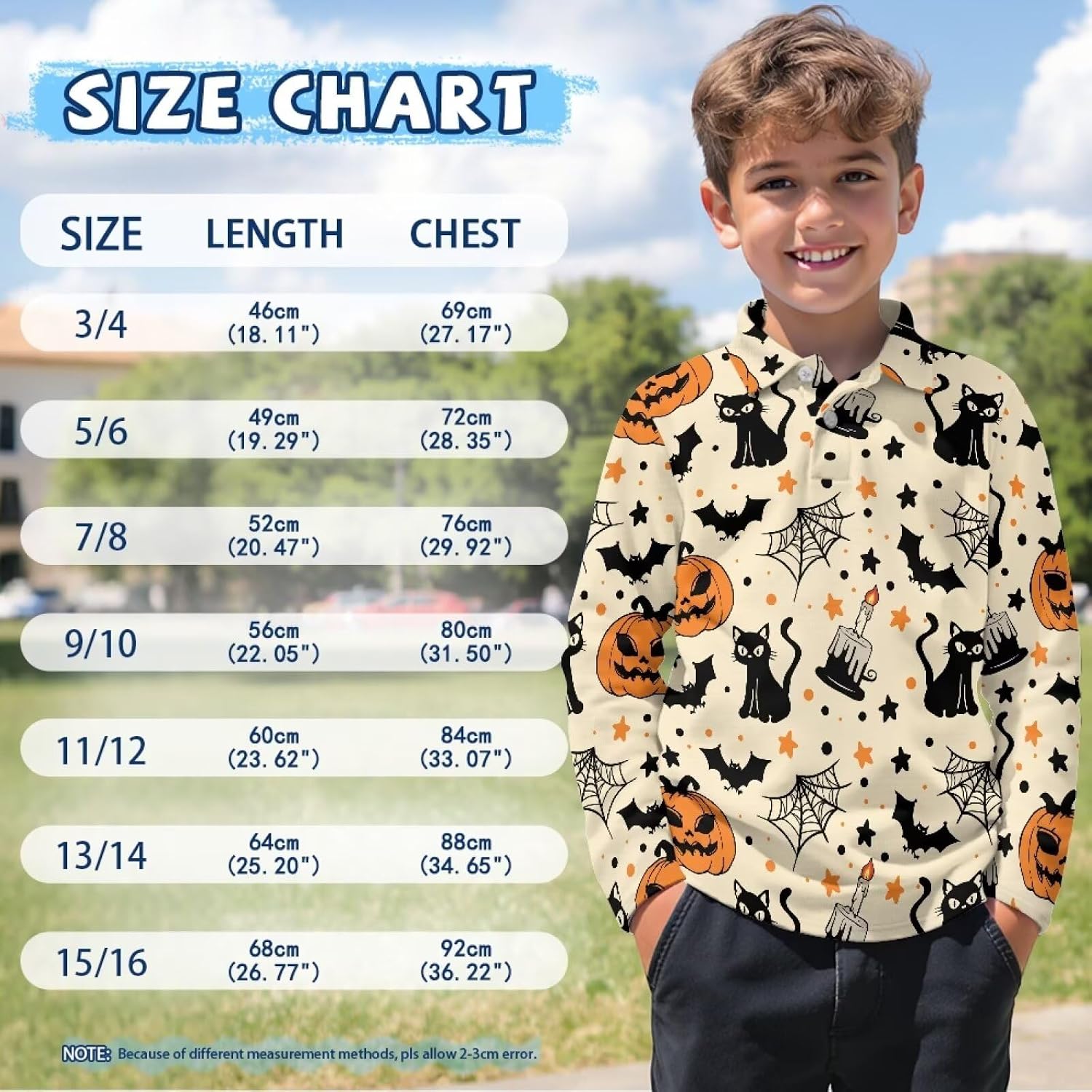 Long Sleeve Shirts for Boys School Uniform Polo T-Shirt Kids Pullover Tops