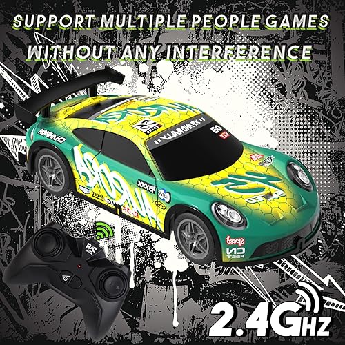 Miniatura 3 de Desdoni Coche de control remoto 124 para niños (verde)