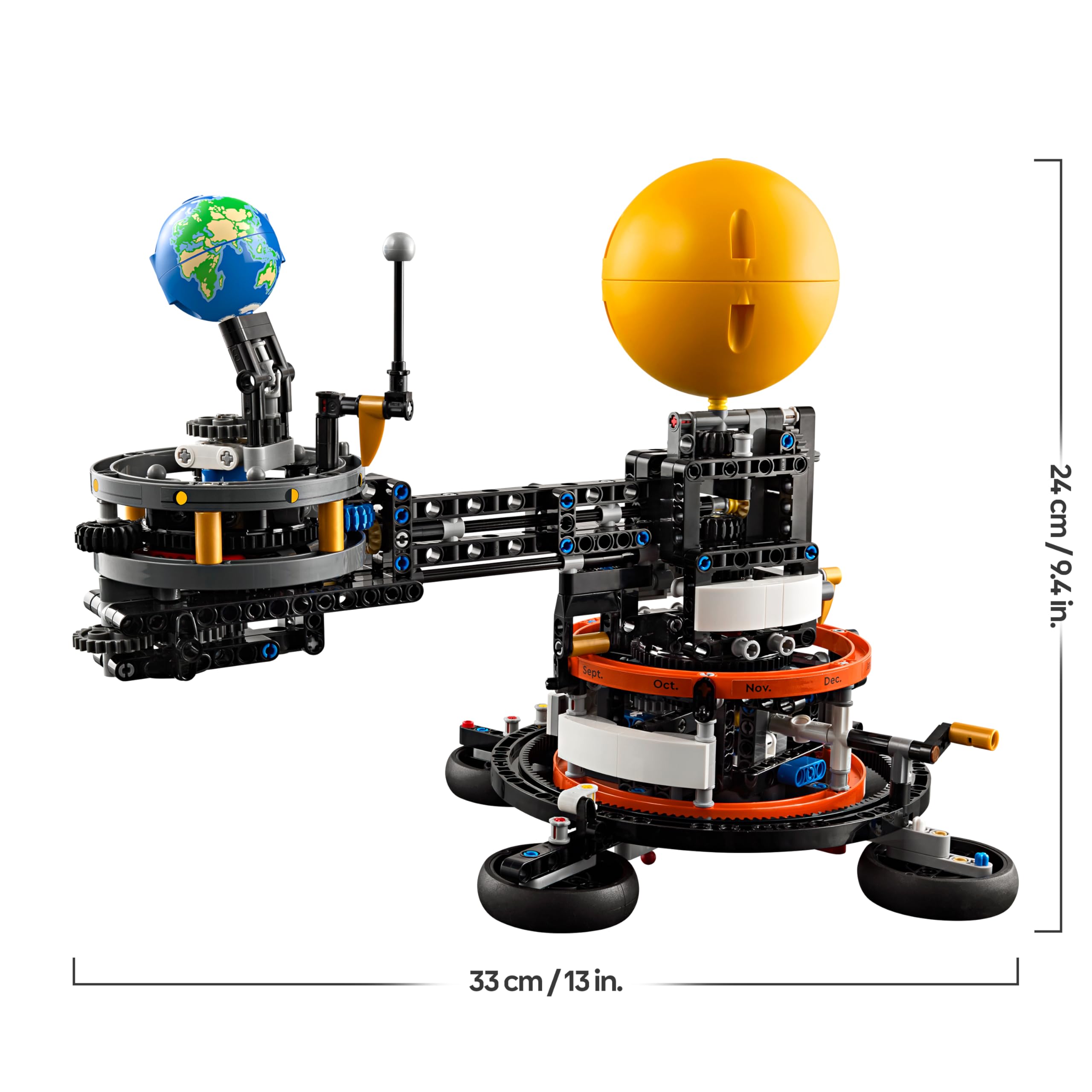 LEGO Technic Pianeta Terra e Luna in Orbita, Giochi Spaziali per Bambini e Bambine da 10 Anni in su, Sistema Solare Giocattolo da Costruire con Pianeti, Sole e Funzione di Rotazione, Idea Regalo 42179