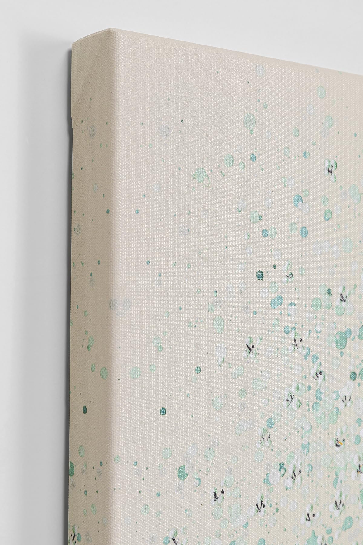 Kare Design Quadro Acrilico Su Tela Flower Boat, Verde, 100X80X4 cm | Tela su legno massello, motivo barca con fiori, Soggiorno, Corridoio, Studio, Stile Asia