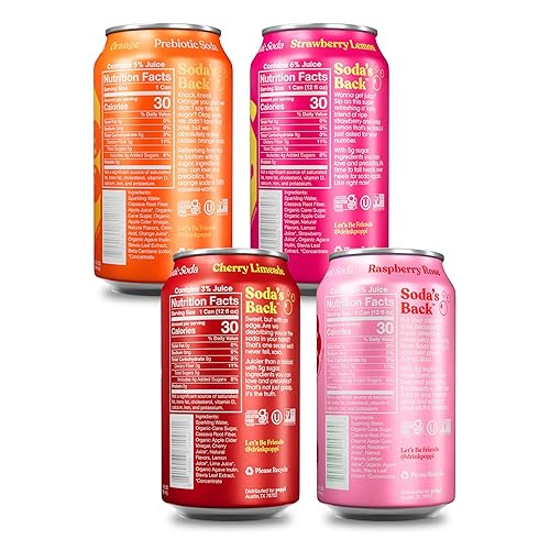 Miniatura 7 de poppi - Soda prebiótica gasificada con beneficios de salud intestinal e inmunidad bebidas con vinagre de sidra de manzana agua Seltzer y jugo de