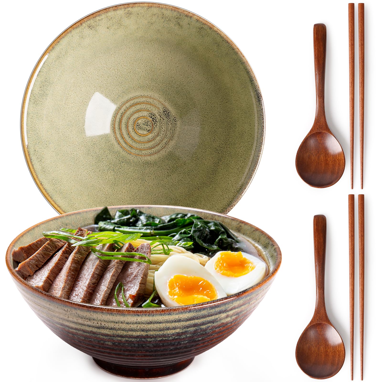 Bols à ramen en céramique de 1,18 L pour éviter les débordements de bouillon
