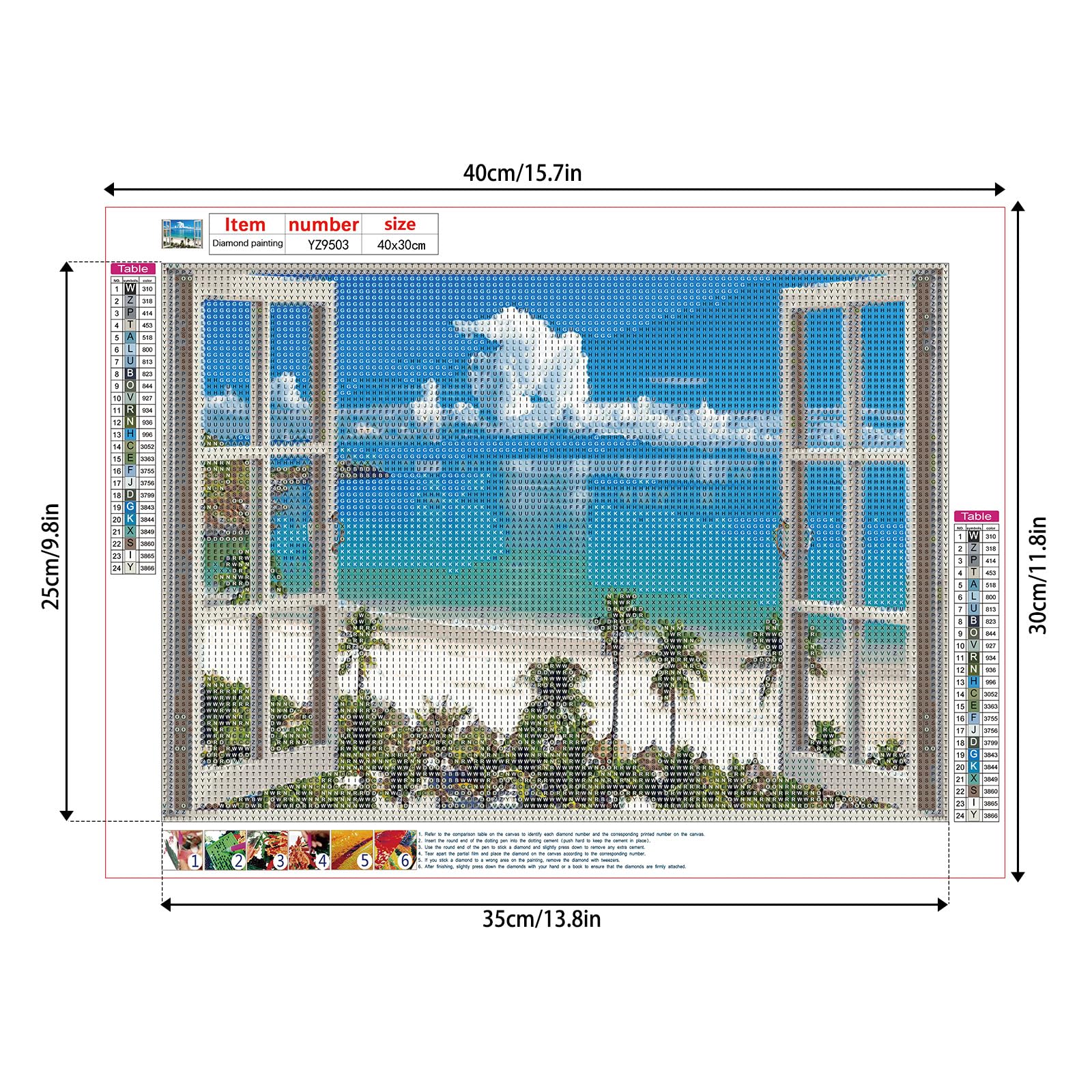 5D Diamond Painting Kit Complet Grand Format Xxl, Papillon Coloré