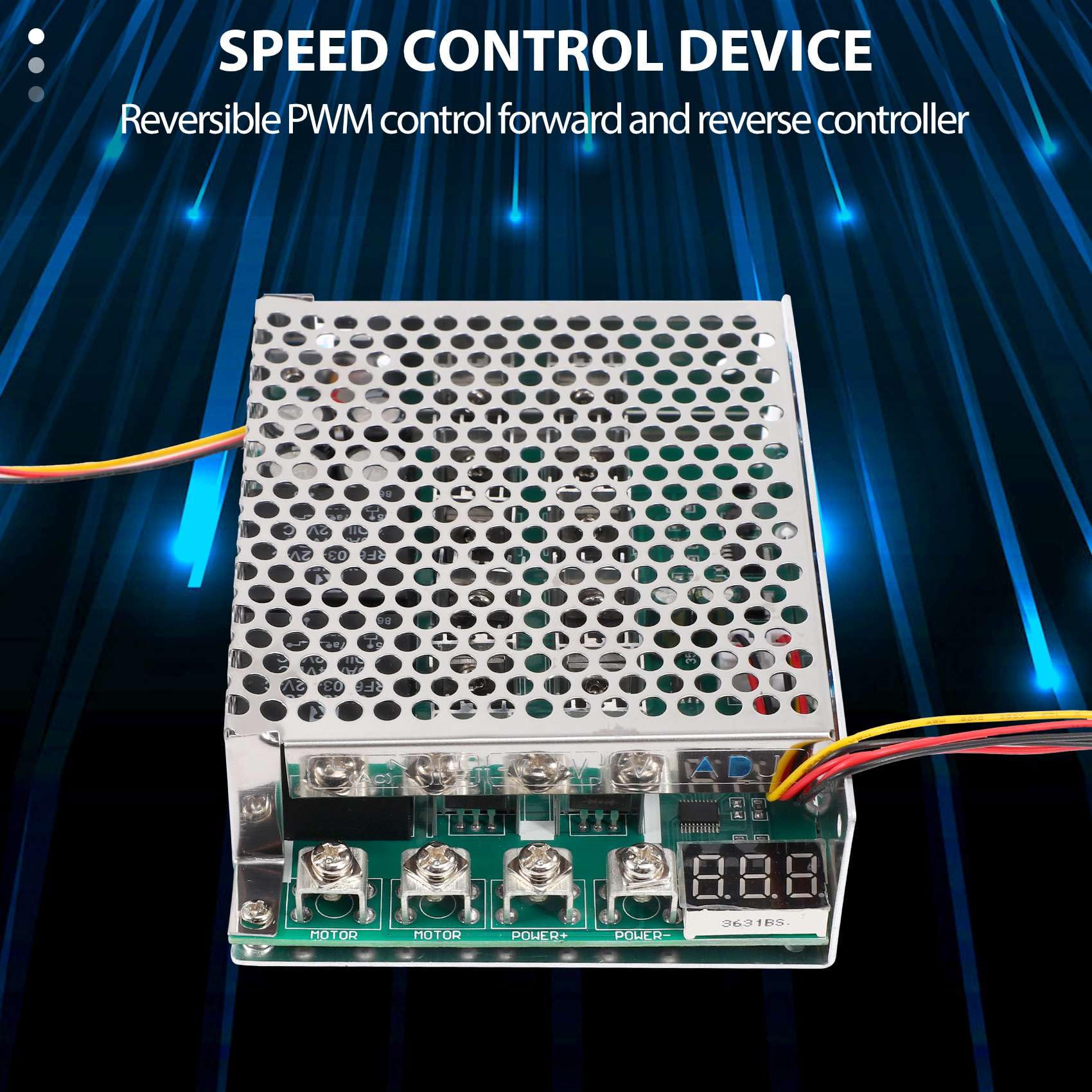 Wiring Connecting Terminals - DC 10-55V 100A 3000W Motor Speed Controller Reversible PWM Control Forward and Reverse Controller