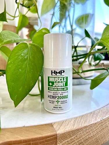 Miniatura 8 de HMP BRANDS Rollo de cáñamo en soporte muscular y articular de 2000 mg fórmula de alivio de molestias de cáñamo con mentol, ideal para rodilla,