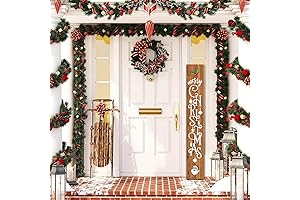 Merry Christmas Sign Vertical for Front Porch Standing