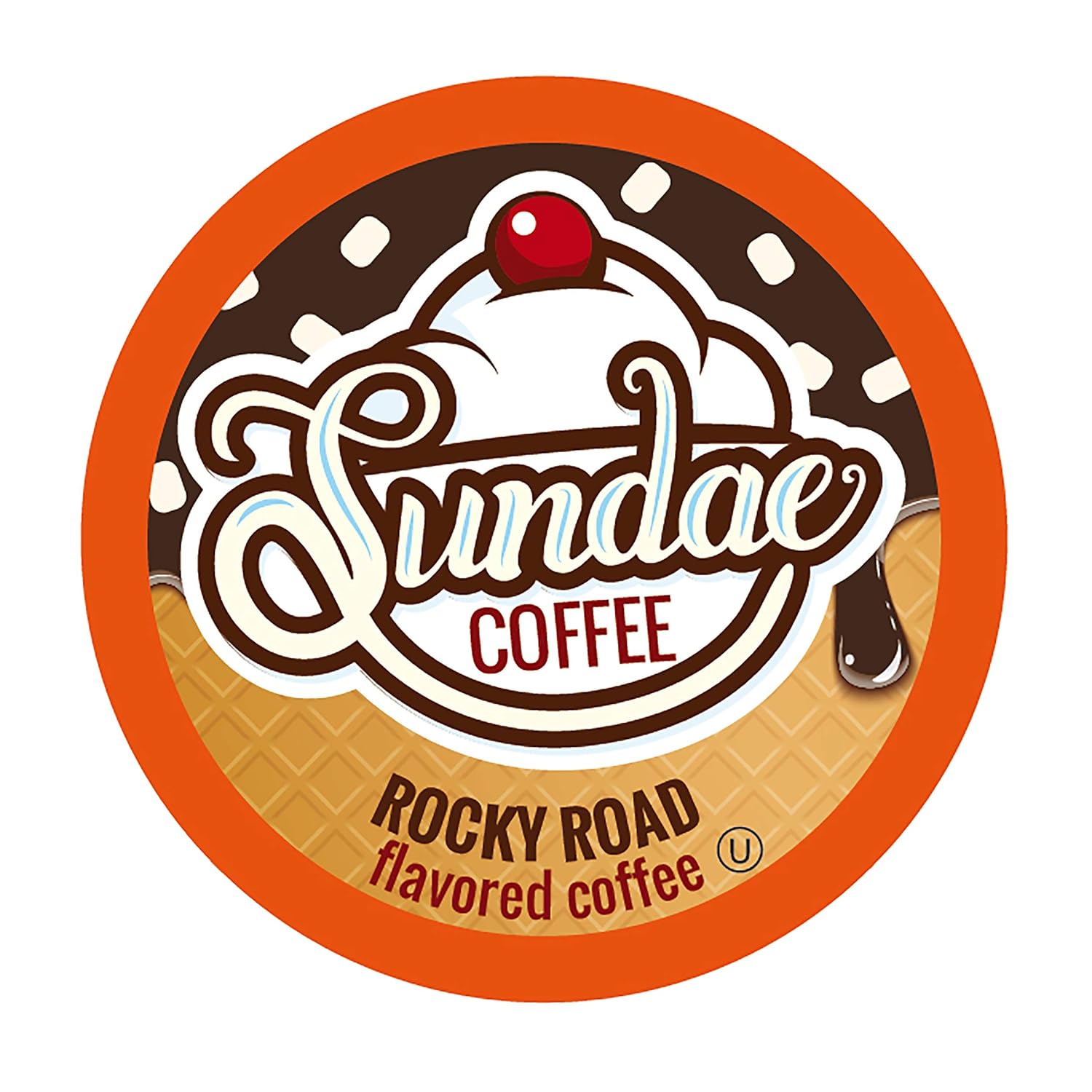 Sundae Ice Cream Flavored Coffee Pods, Compatible with 2.0 Keurig K-Cup Brewer, (Chocolate Caramel) 48 Count
