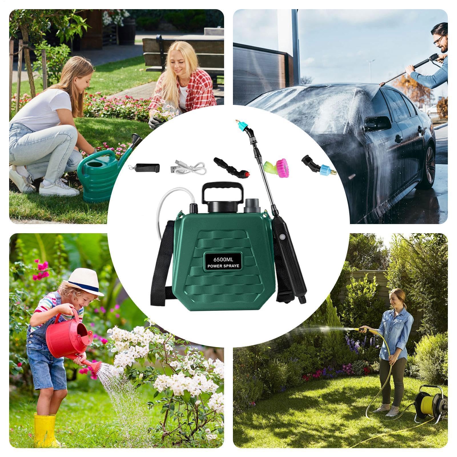 Spruzzatore Da Giardino Alimentato A Batteria Tanica Zaino Ricaricabile | Irroratrice A Batteria Con Regolabile Da Spalla Per Giardino, Prato, Fattoria, Agricoltura E Piante
