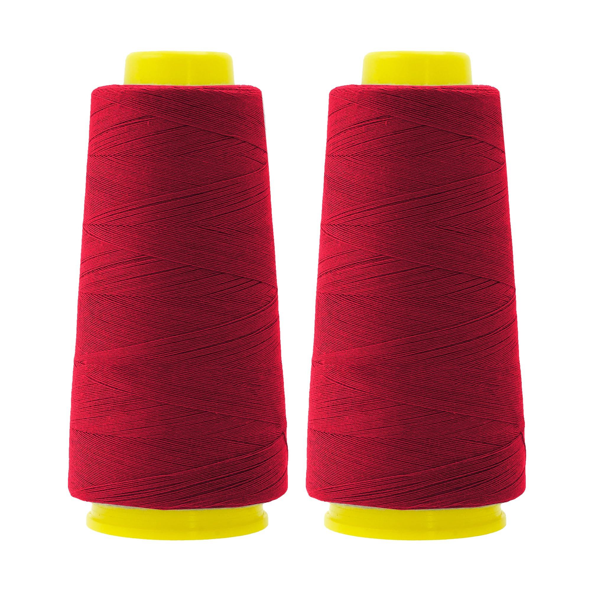 Mandala Crafts Maroon Mercerized Cotton Thread Cones for Sewing Quilting