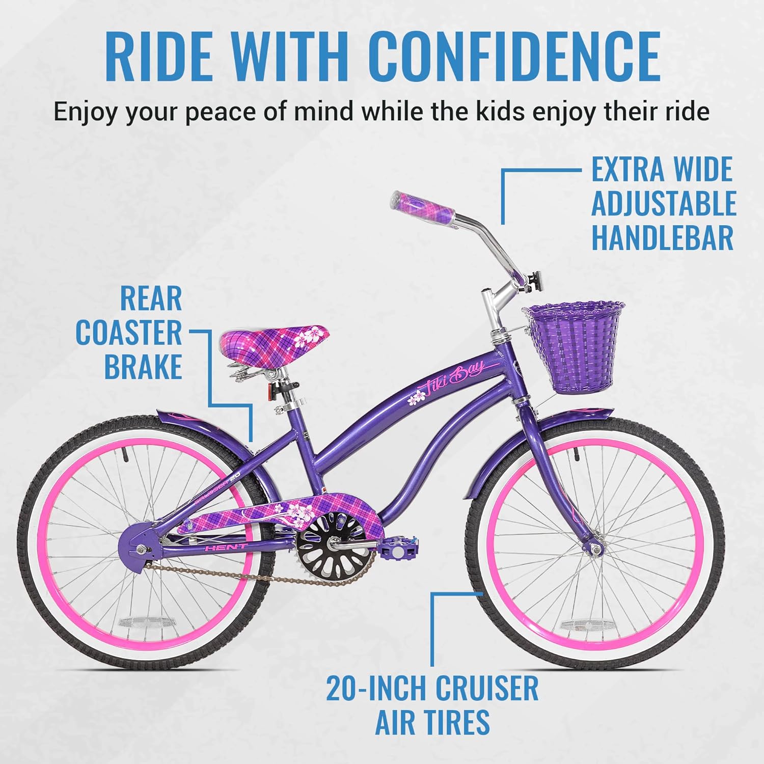 Kent Tiki Bay Kid's Cruiser Bike, 20"