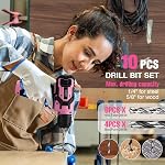 WORKPRO Cordless Power Drill Set with Stackable Tool Box, 8V Cordless Drill Driver and Bit Set, 2.0 Ah Electric Cordless Screwdriver Kit with 3/8" Keyless Chuck, Portable Drill for Home Repair, DIY | 2.0Ah Electric Cordless Screwdriver Kit, 3/8" Keyl