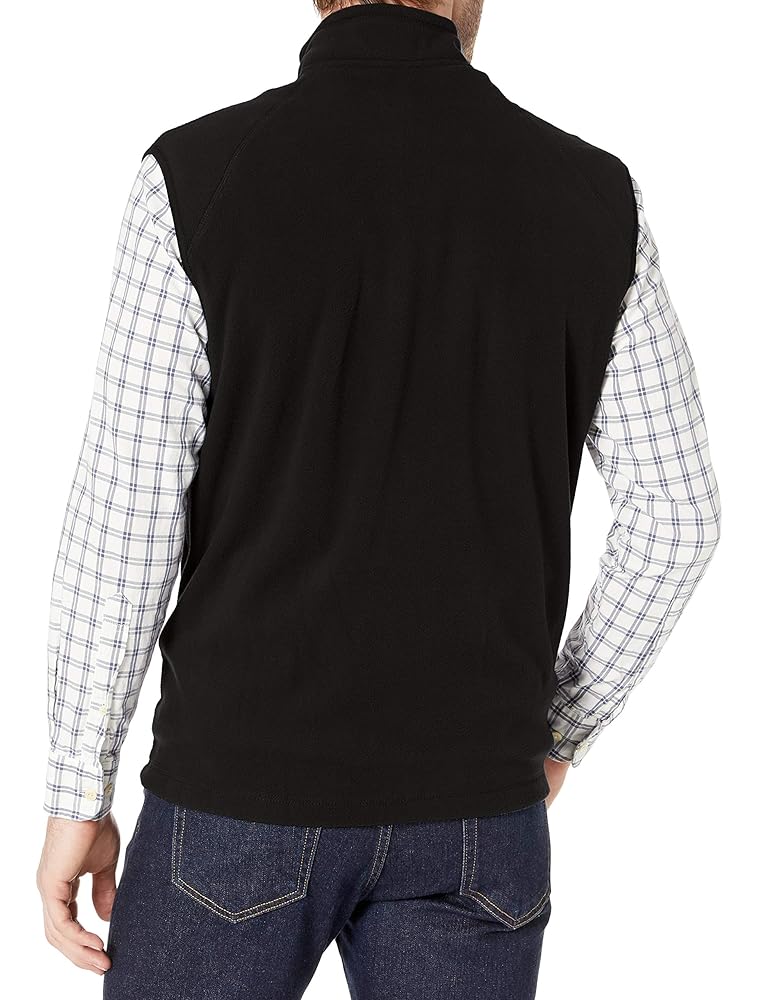 Clique Men's Summit Full-Zip Microfleece Vest, Black, Small