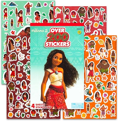 Miniatura 3 de Mega Disney - Juego de calcomanías para niñas, paquete con más de 800 calcomanías con princesas, Frozen, Minnie Mouse y Moana | Calcomanías de