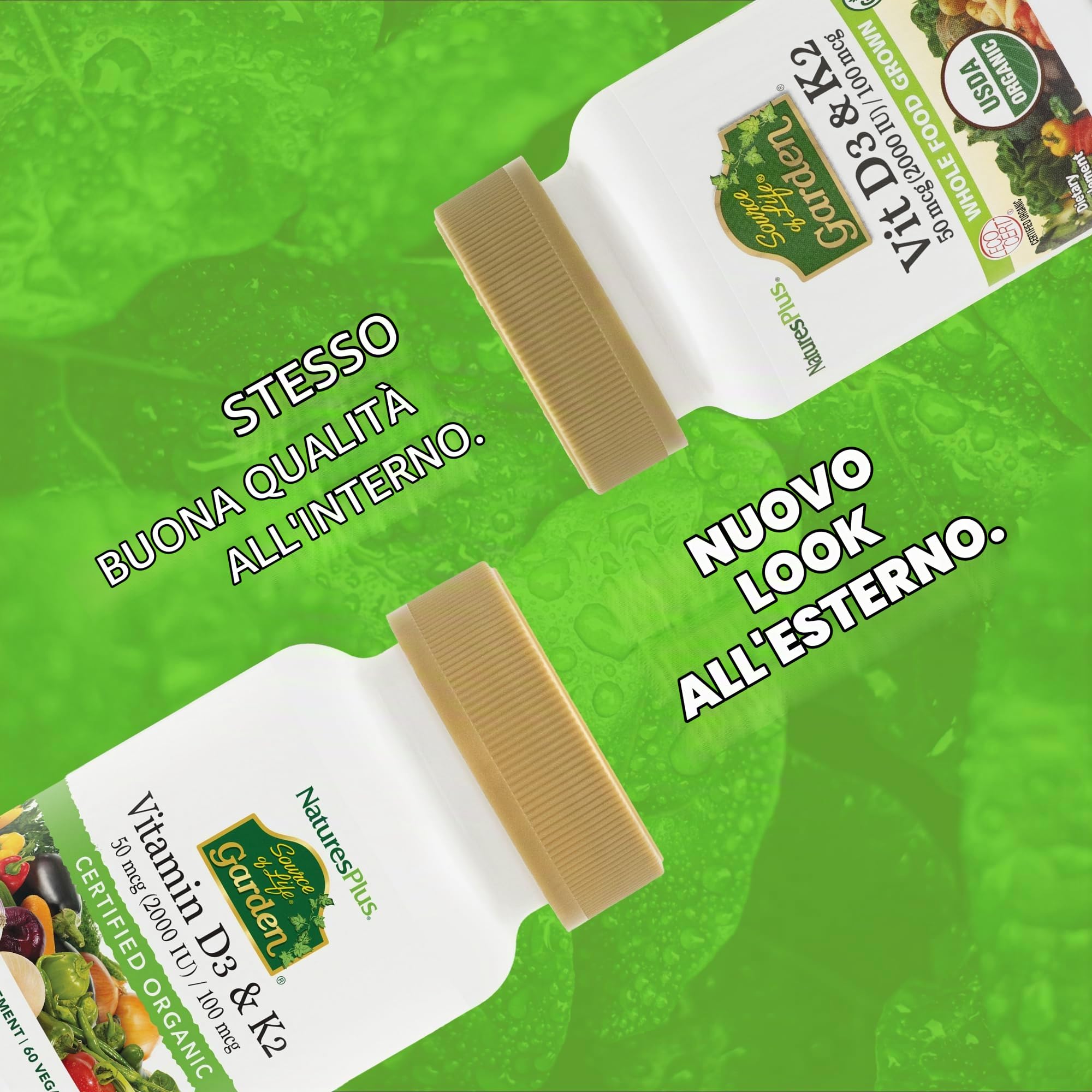 Giardino di vitamina D3 + K2 60 capsule