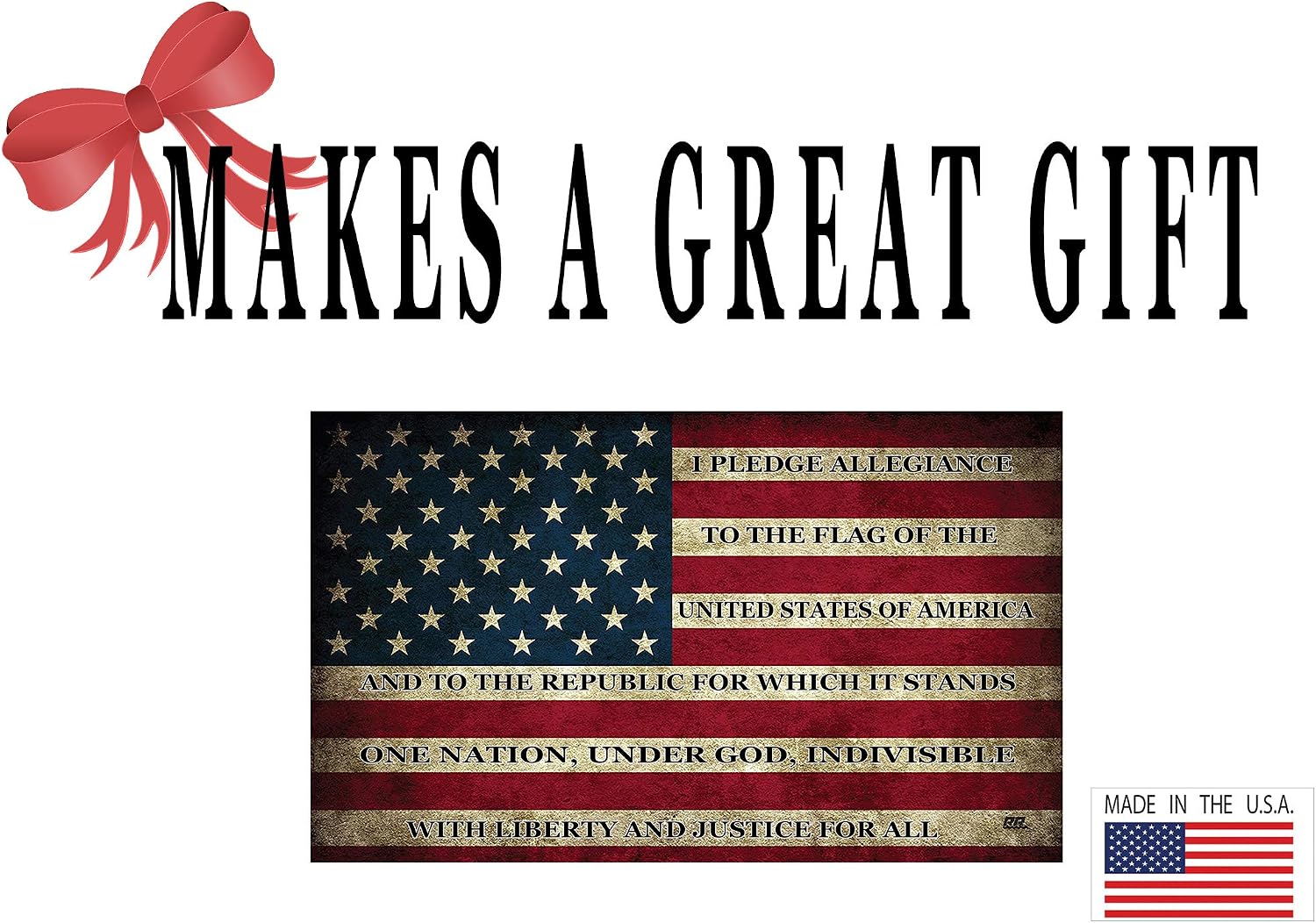 Rogue River Tactical USA Flag Sticker Bumper Car Decal Gift Patriotic American Worn United States Pledge of Allegiance (3x5 Inch) (Pack of 2) image 3