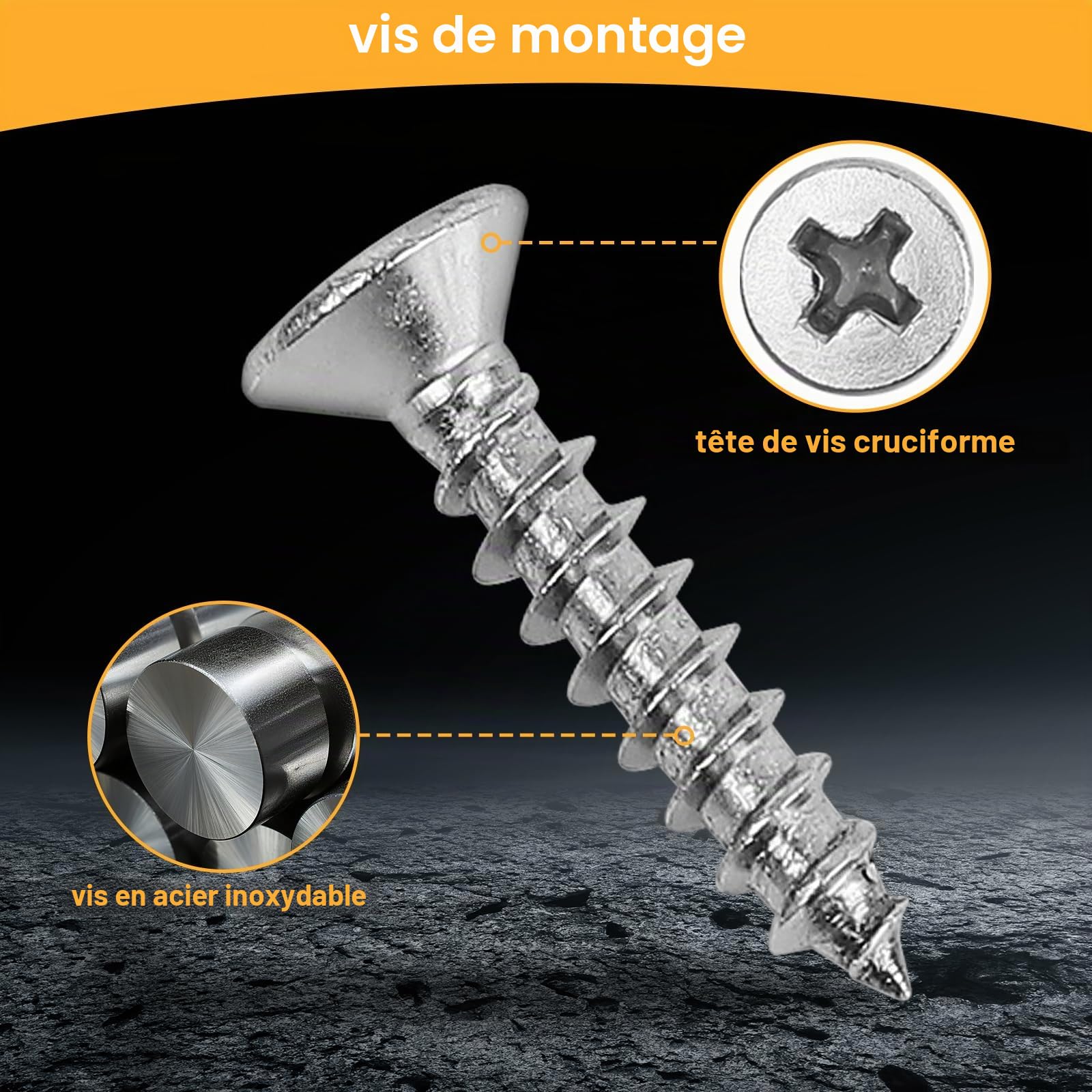 Pointes de tondeuse en acier inoxydable pour robot tondeuse Worx Landroid WR141E / WR142E / WR143E / WR165E / WR167E, amélioration de la traction pour robots en acier inoxydable pour accessoires de