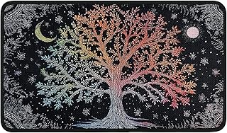 Worltoldb Tree of Life Door Mat Indoor Outdoor Entrance Floor Mats Non-Slip Washable Decor Rugs 27x15 Inch
