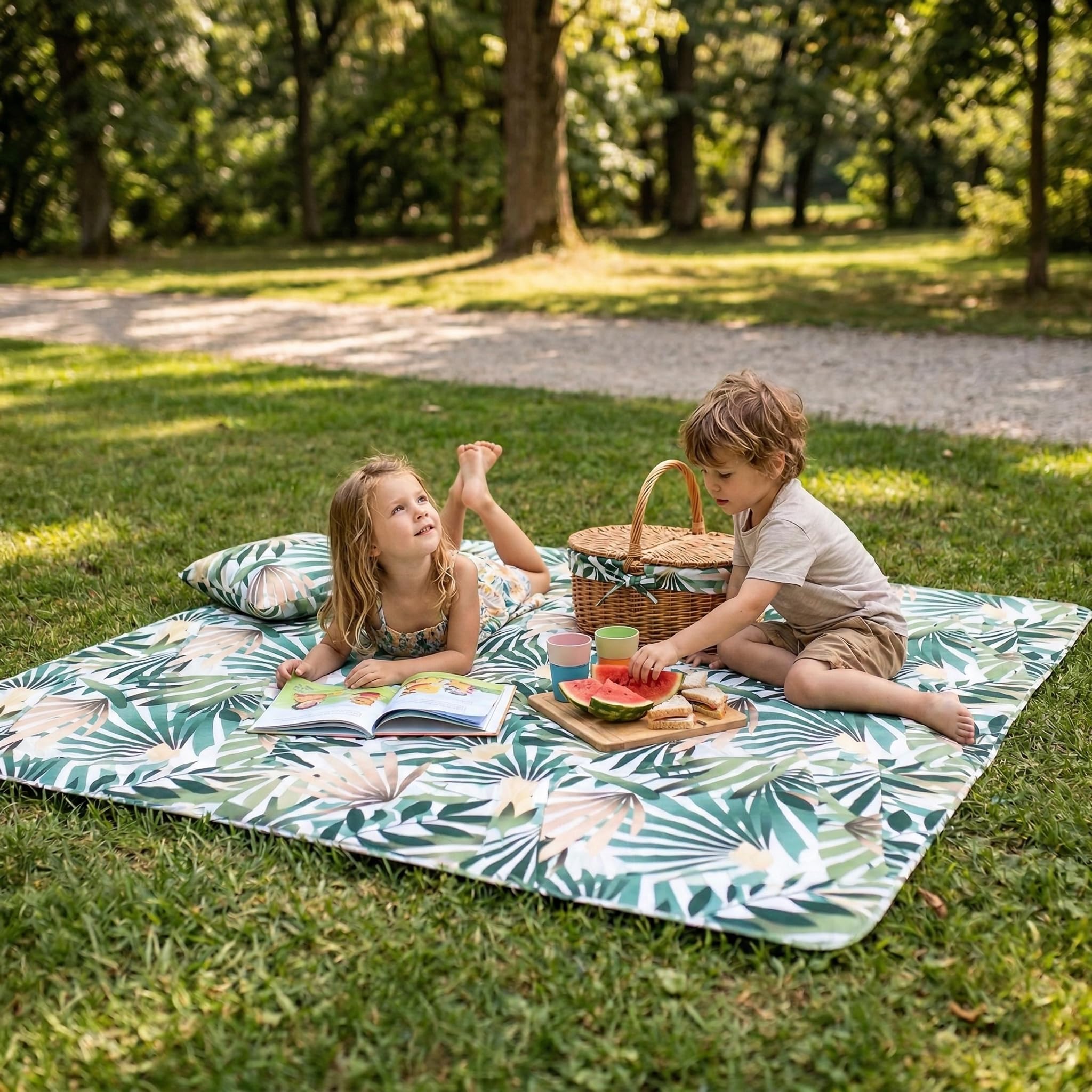 XXL 180x200 cm Picknickdecke Wasserdicht mit Tragegriff für Picknicks, Strandmatte, Stranddecke, Outdoor, Camping, Wasserabweisend