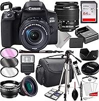 Vista 1 de Canon EOS 850D (Rebel T8i) DSLR Camera with 18-55mm is STM Zoom Lens Bundle + 64GB Memory, Case, Tripod and More