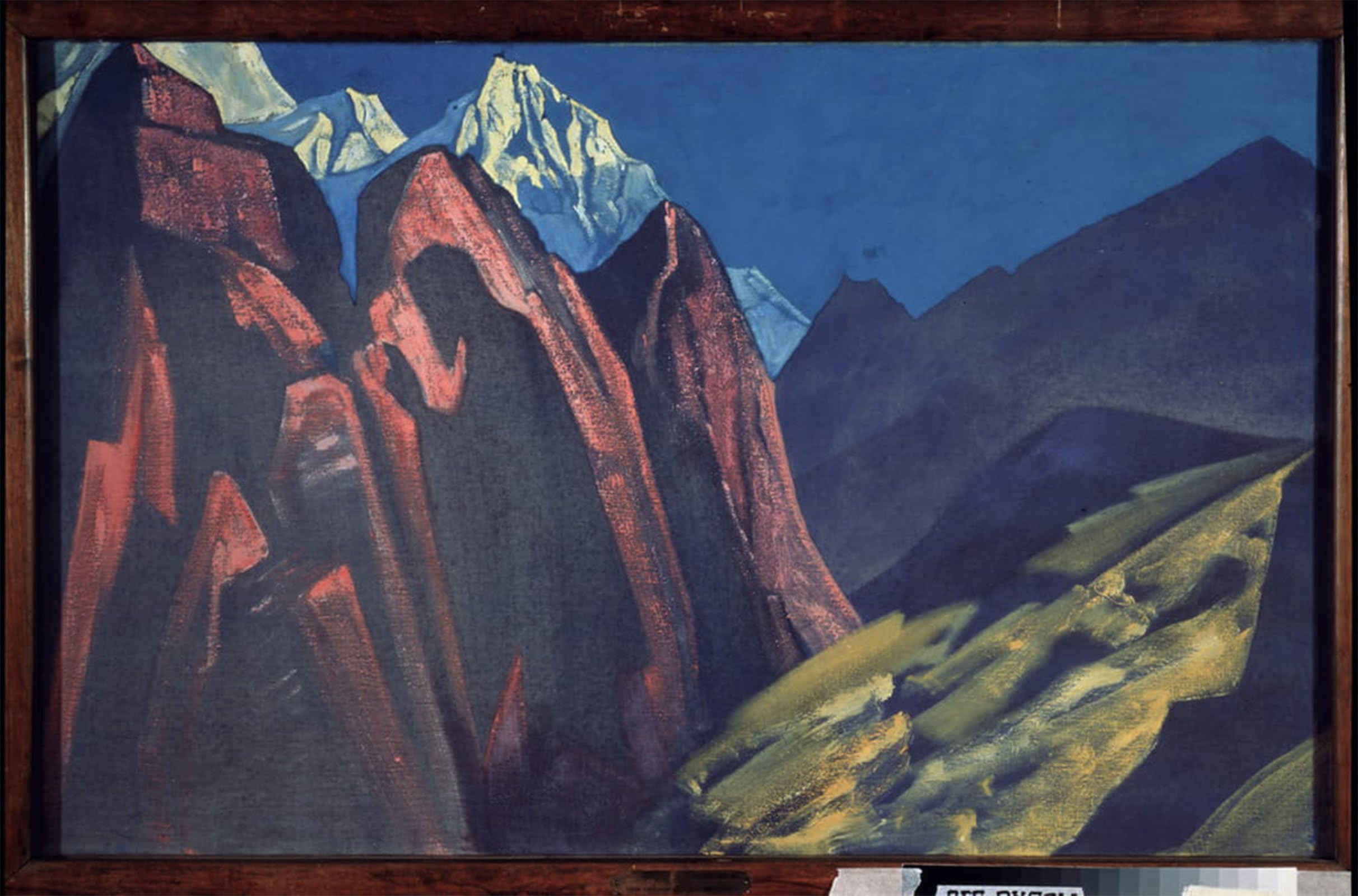 SERENDIPITP Abstract Painting Mural Print Picture Wall Decor Painting His Shadow the Teacher's Shadow by Nicholas Roerich Vintage Wall Artwork for Home Decor 60x90cm
