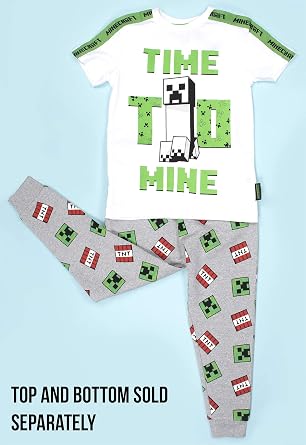 Minecraft - Clothes - Boys T Shirt - Gamer Kids Clothes - Creeper T Shirt Gifts - Gifts for Boys - Green -
