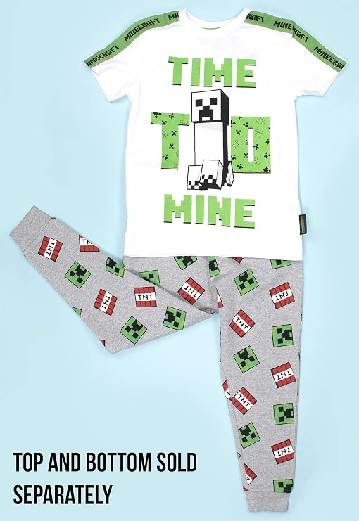 Minecraft - Clothes - Boys T Shirt - Gamer Kids Clothes - Creeper T Shirt Gifts - Gifts for Boys - Green -