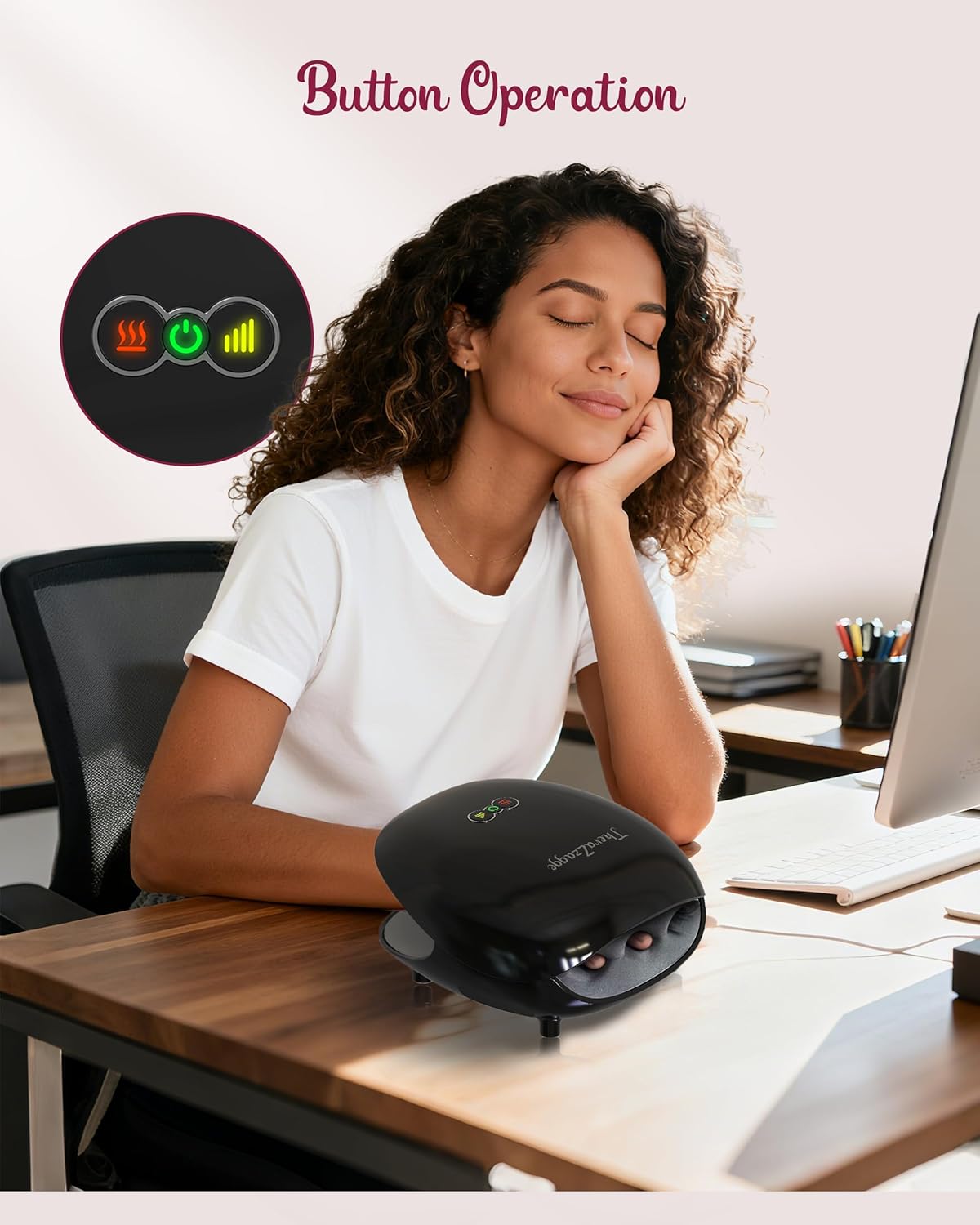 Hand Massager for Arthritis and Carpal Tunnel, Cordless Hand Massager with Heat and Compression, 3 Intensities & 3 Modes,Relaxation at Office/Home - Image 4