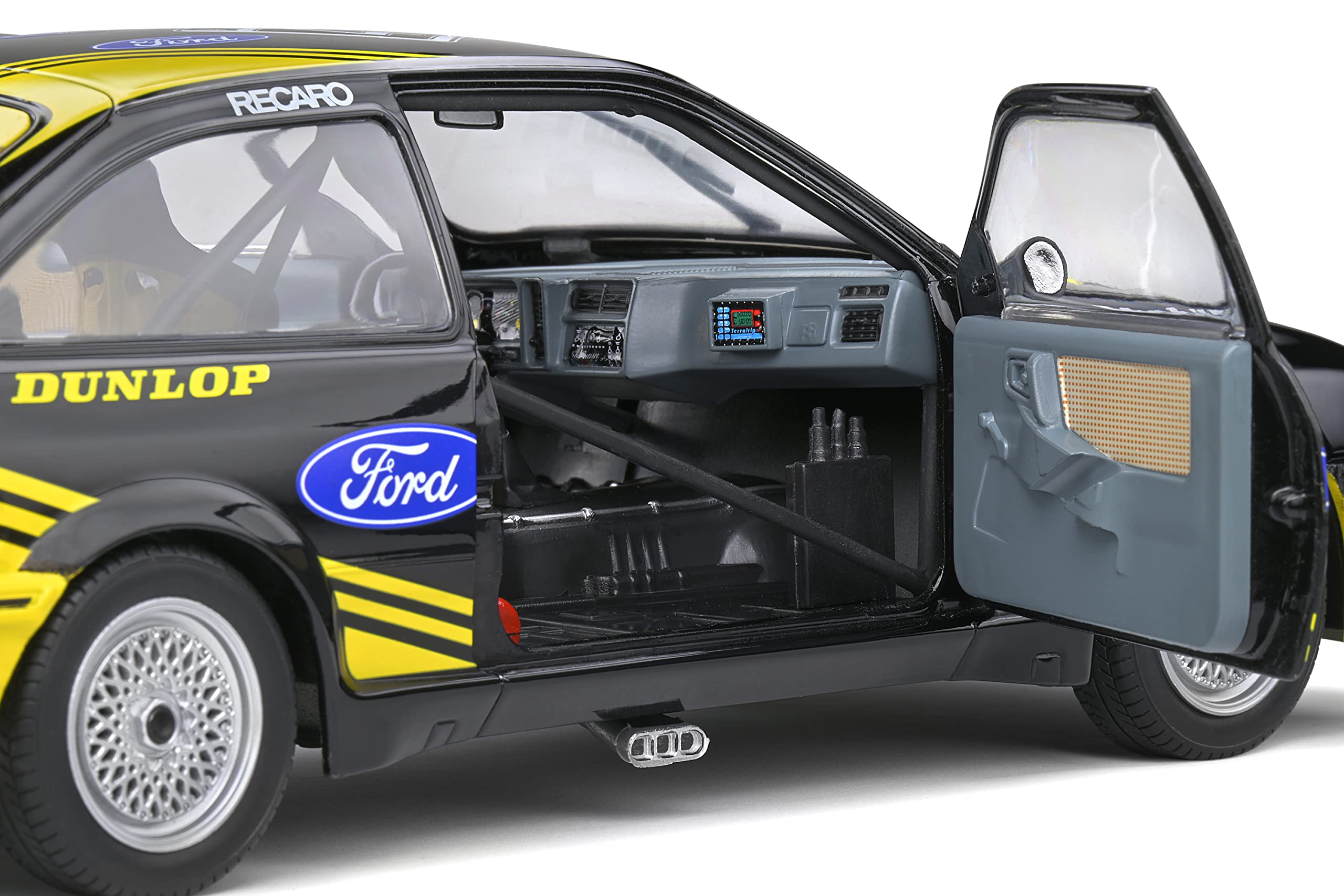 Solido 421180900 1:18 Ford Sierra RS 500# 44 Nero, modellino Auto Die-Cast
