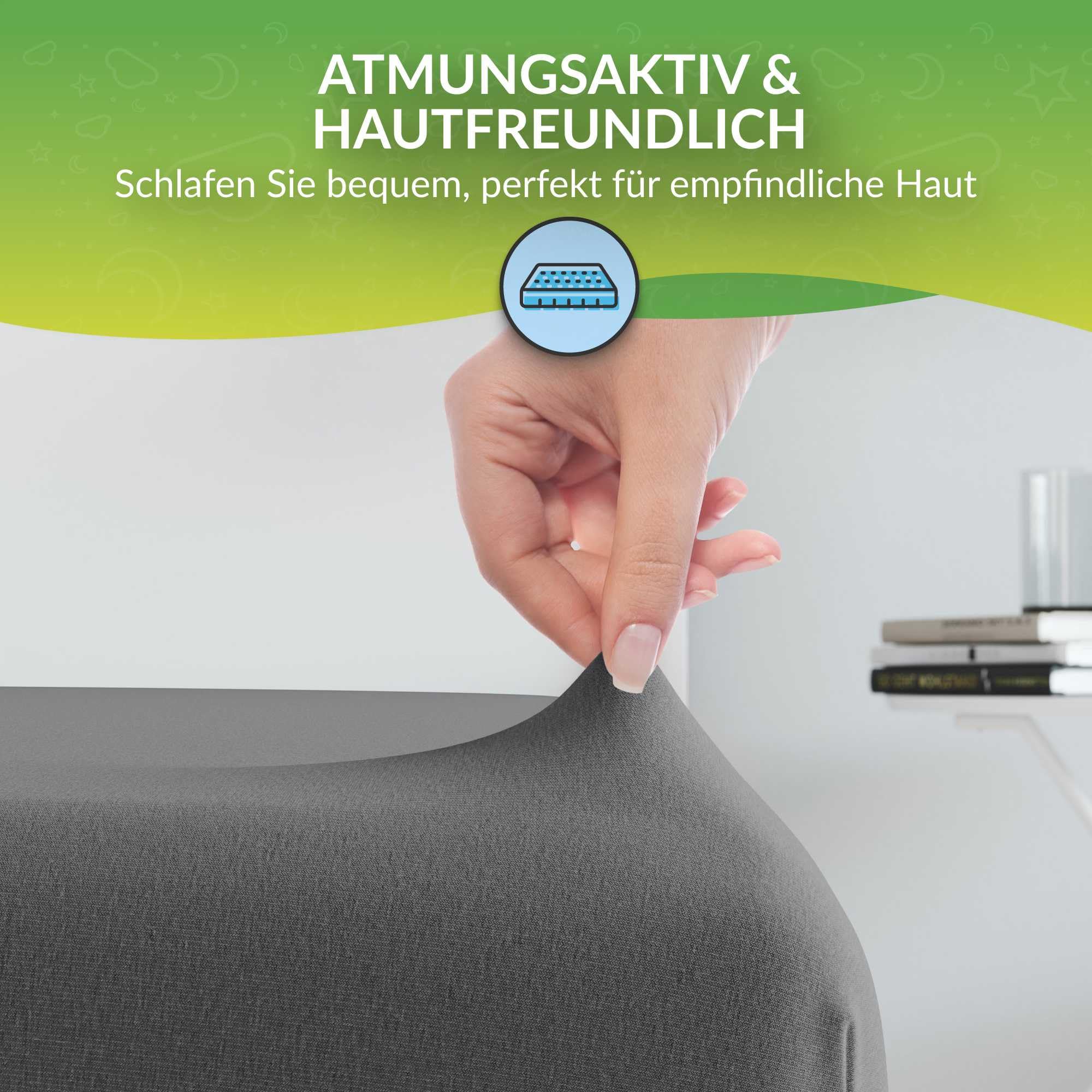etérea Microfaser Bettwäsche Lex 140x200 2er Set - Bügelfrei mit Reißverschluß - nach Oekotex