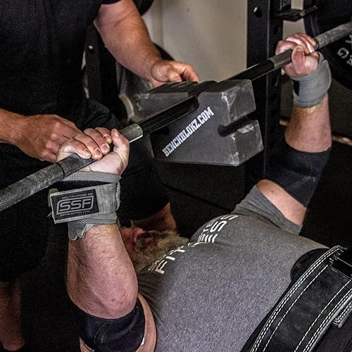 Miniatura 5 de Serious Steel Fitness - Muñequeras resistentes de acero con lazo para el pulgar extra rígido