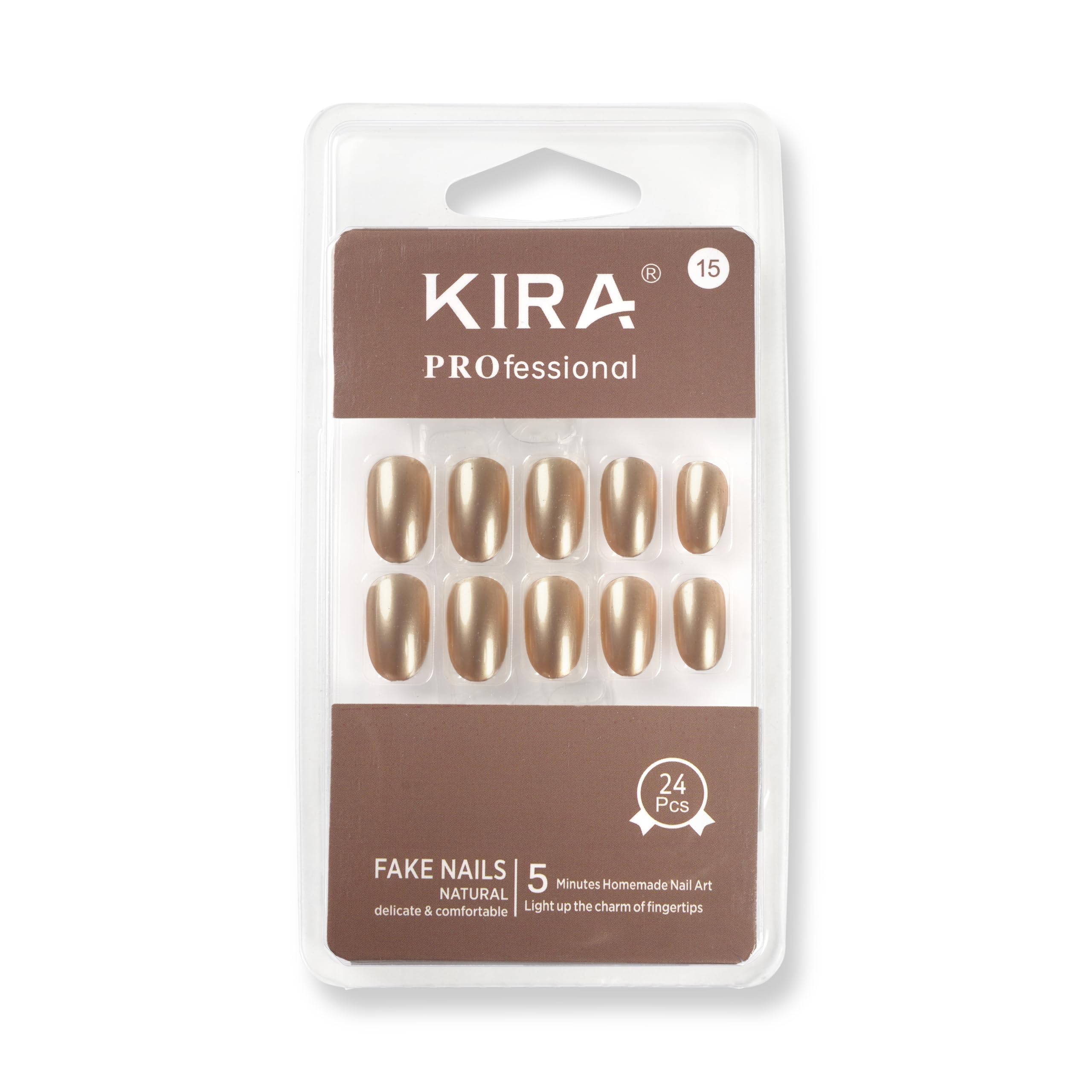 KIRA 24Pcs Short Square False Nails Acrylic Press On Nails Artificial Full Cover Fake Nails Colorful Coffin Nail Tips Kit With Adhesive Tabs Nail File For Women (Pink Aurora, Small)-image-48