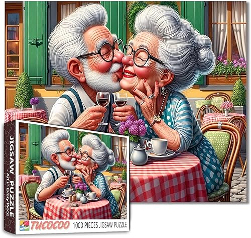 Miniatura 12 de Rompecabezas de 1000 piezas de anciana afroamericana para adultos, abuela tocando la guitarra, rompecabezas para actividades familiares desafiantes,