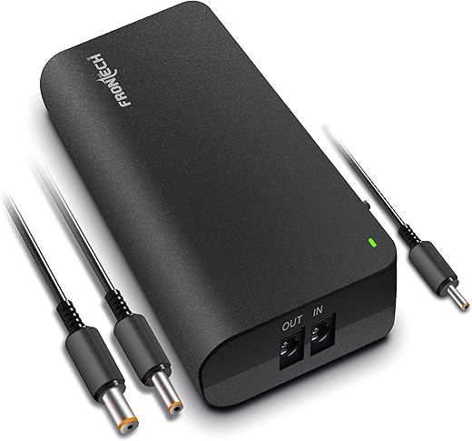 Frontech Mini UPS for 12V, 2.5A | Backup Upto 4 Hours | WiFi Router UPS Power Backup During Power Cuts | UPS Broadband Modem | 3-Battery UPS-0021