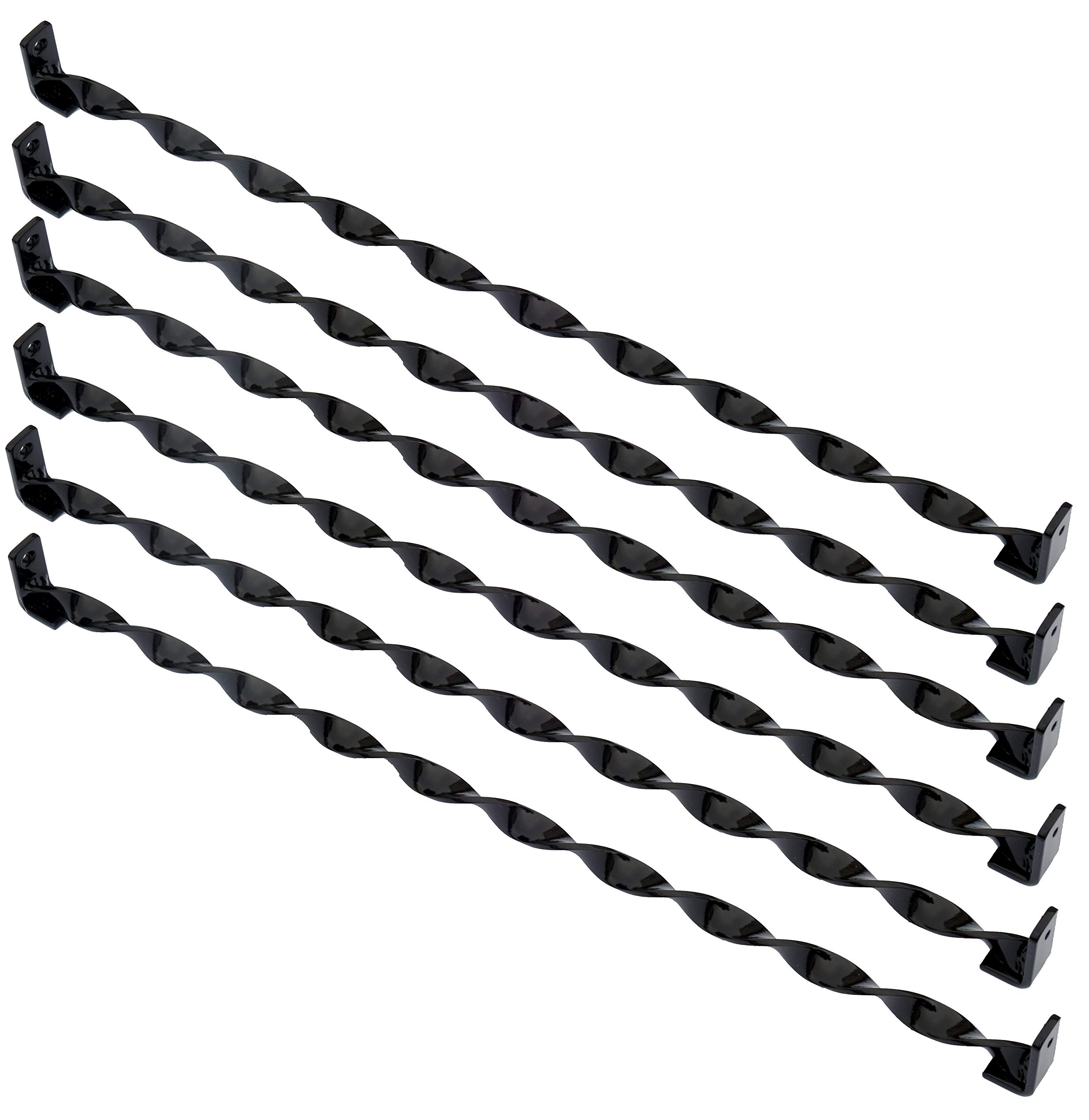 Avonstar Classics Range Twist Security Window Bars Pack of 6 (Black, 1000mm Angle Fit)