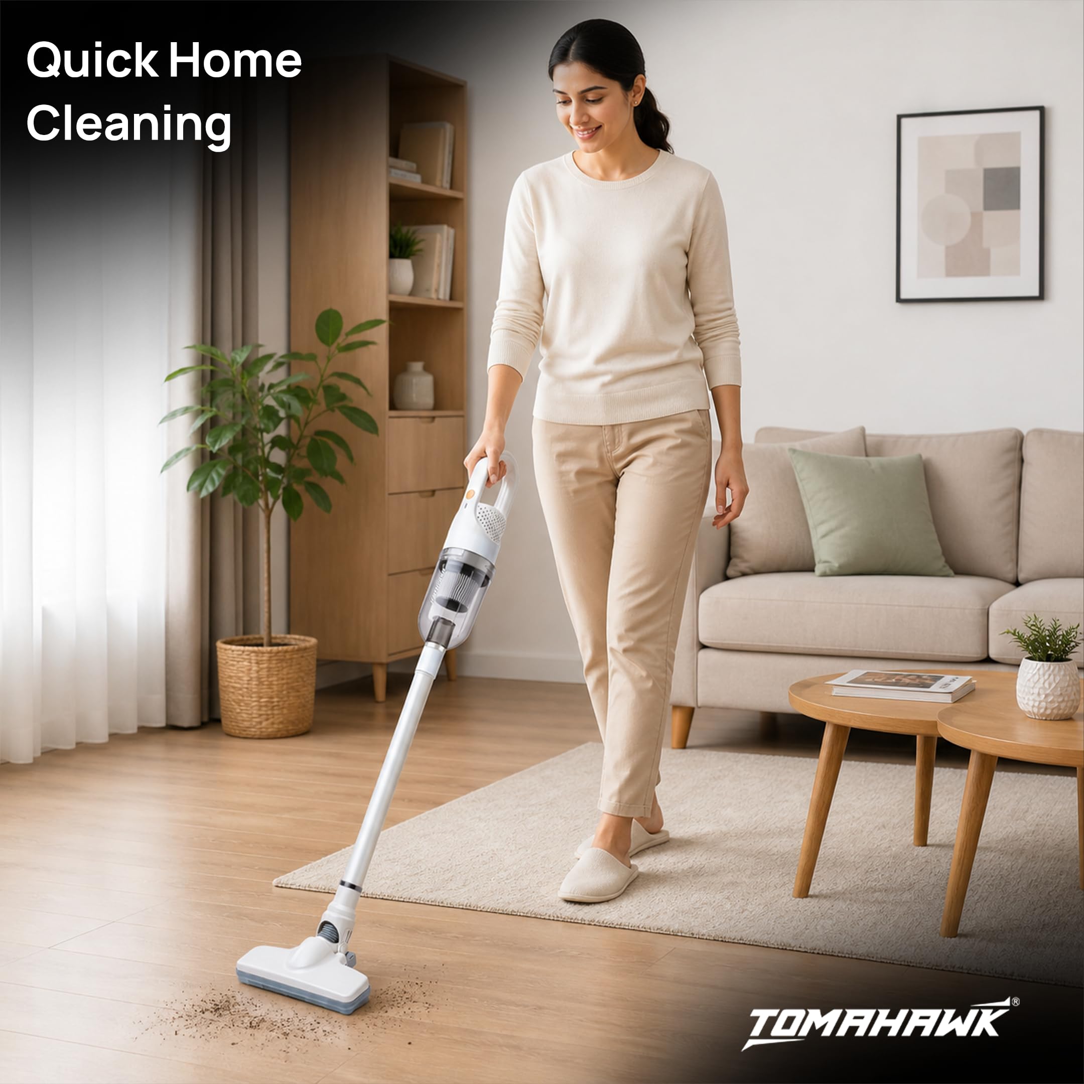Tomahawk TCV-360 Cordless Vacuum - Powerful & Quiet -6 Tomahawk TCV-360 Cordless Vacuum - Powerful & Quiet -6