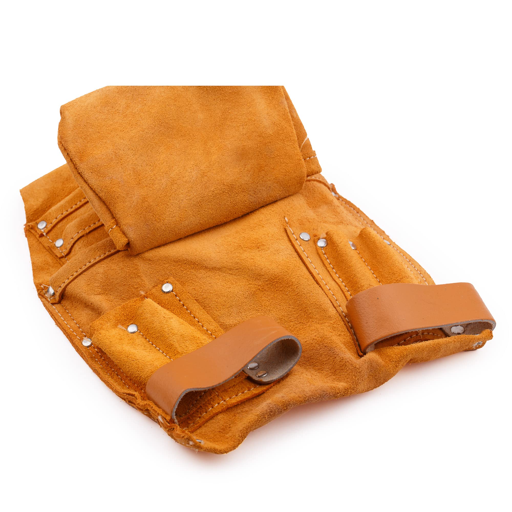 MIVOS Funda para Martillo - Soporte para Martillo para cinturón con Estribo móvil de Acero - Colgante para Martillo con trabilla para cinturón - Funda para Martillo para techadores y carpinteros