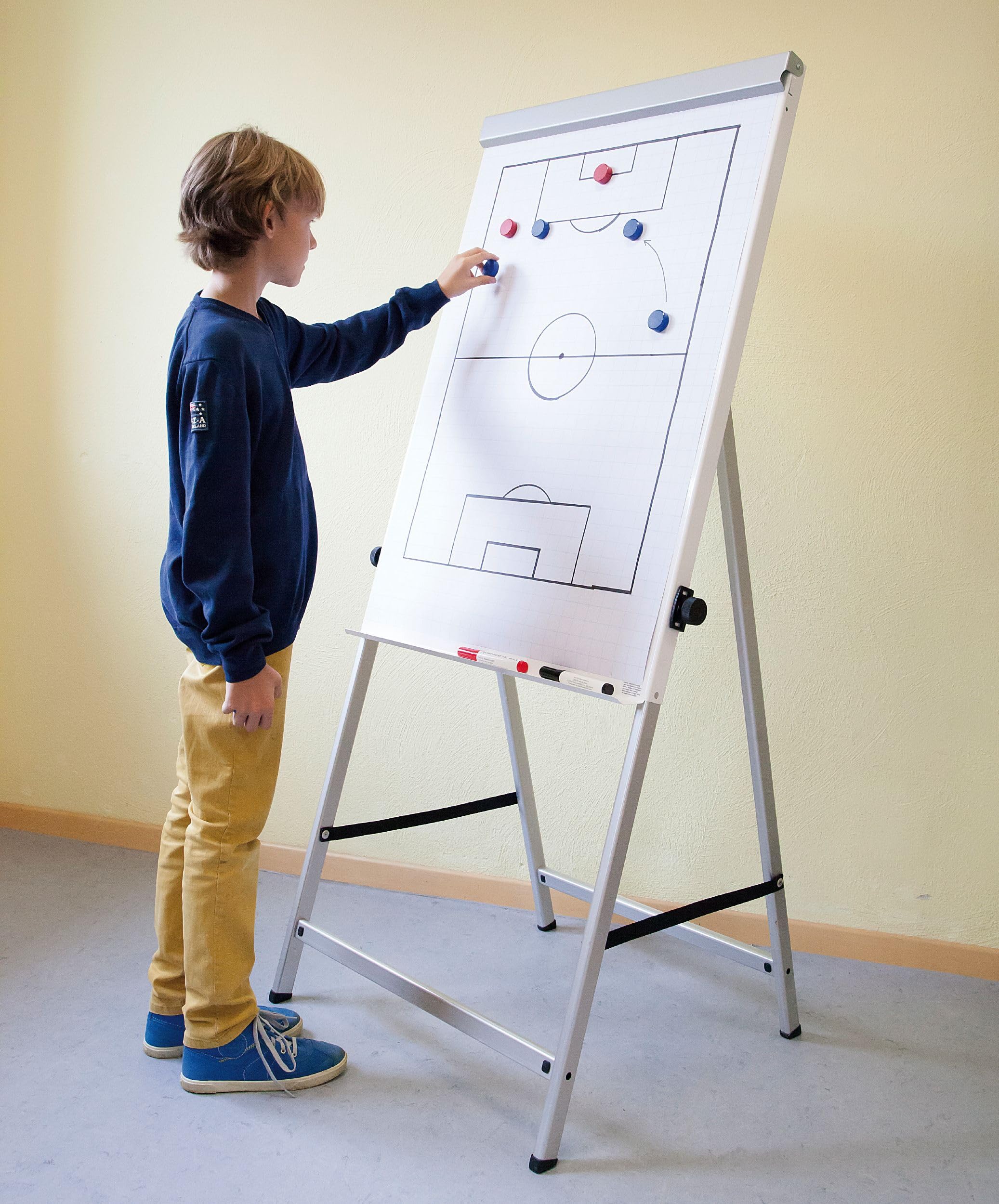 MAUL Flipchart mobil silber MAULoffice stabil magnethaftend höhenvariabel