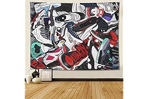 Narikuto Retro Basketball Tapestry Wall Decor