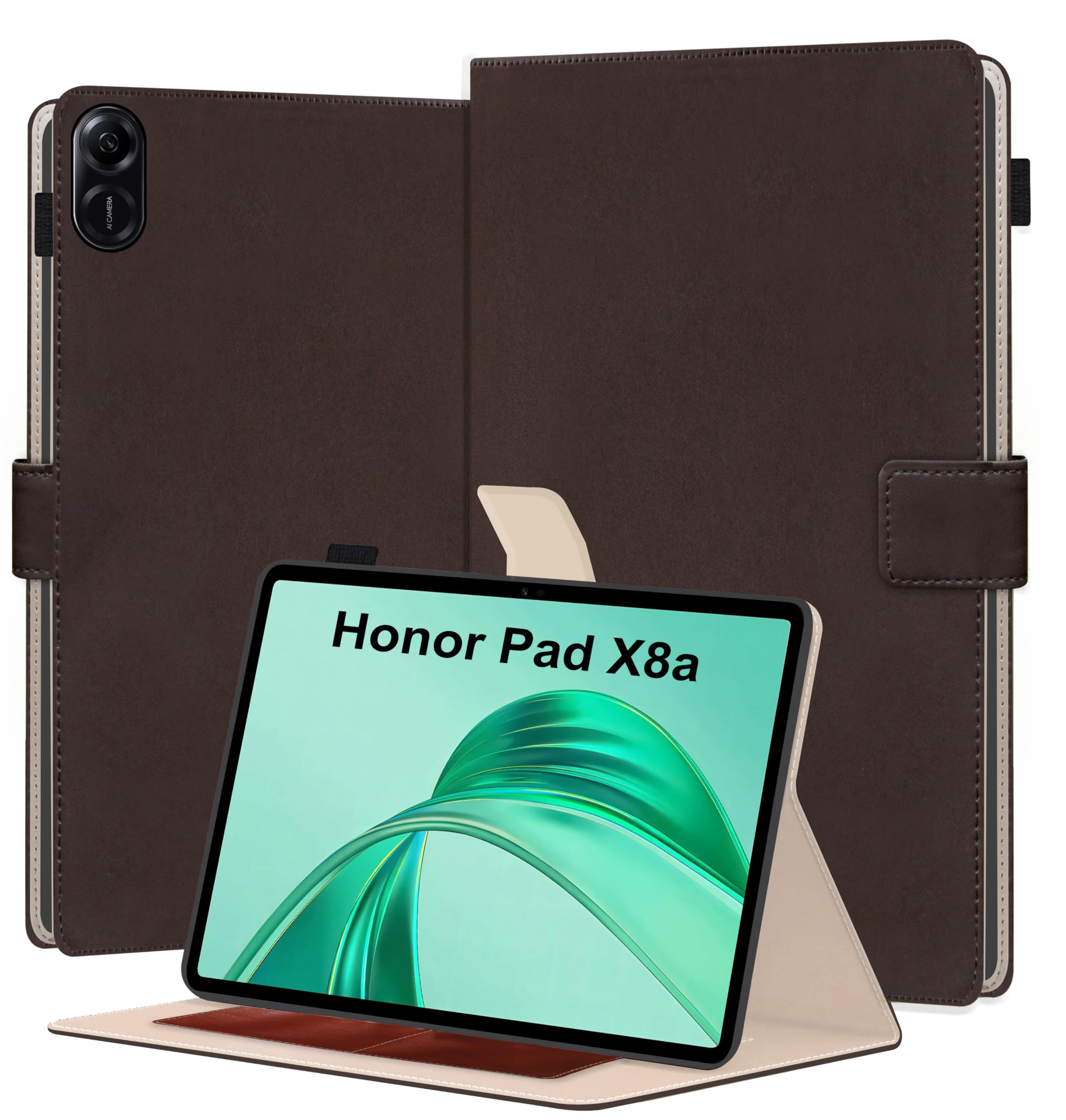TGK Flip Case Cover for Honor Pad X8a 11 inch Tablet with Stylus Holder (Brown) (B0DHW8GHCL) Amazon Price History, Amazon Price Tracker