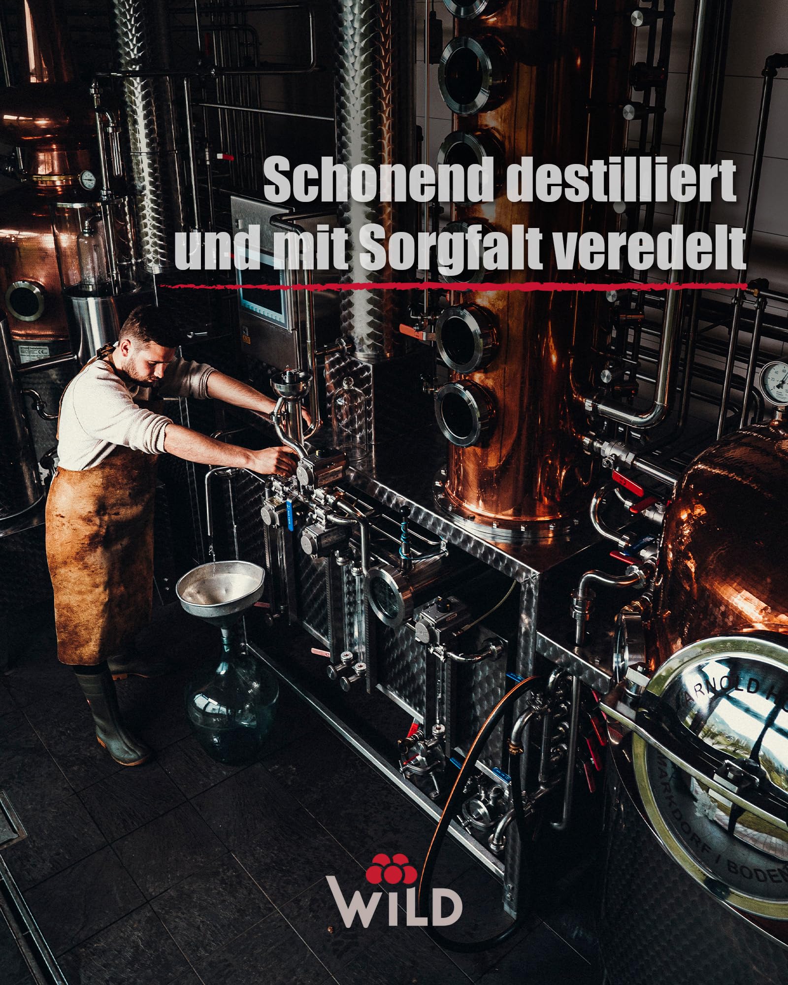 Brennerei Wild, Blackforest Wild Wermut, Bittersüß & Komplex, 18% Vol., Dezente Zitrus- und Kräuternuancen, Premium Qualität, Made in Germany