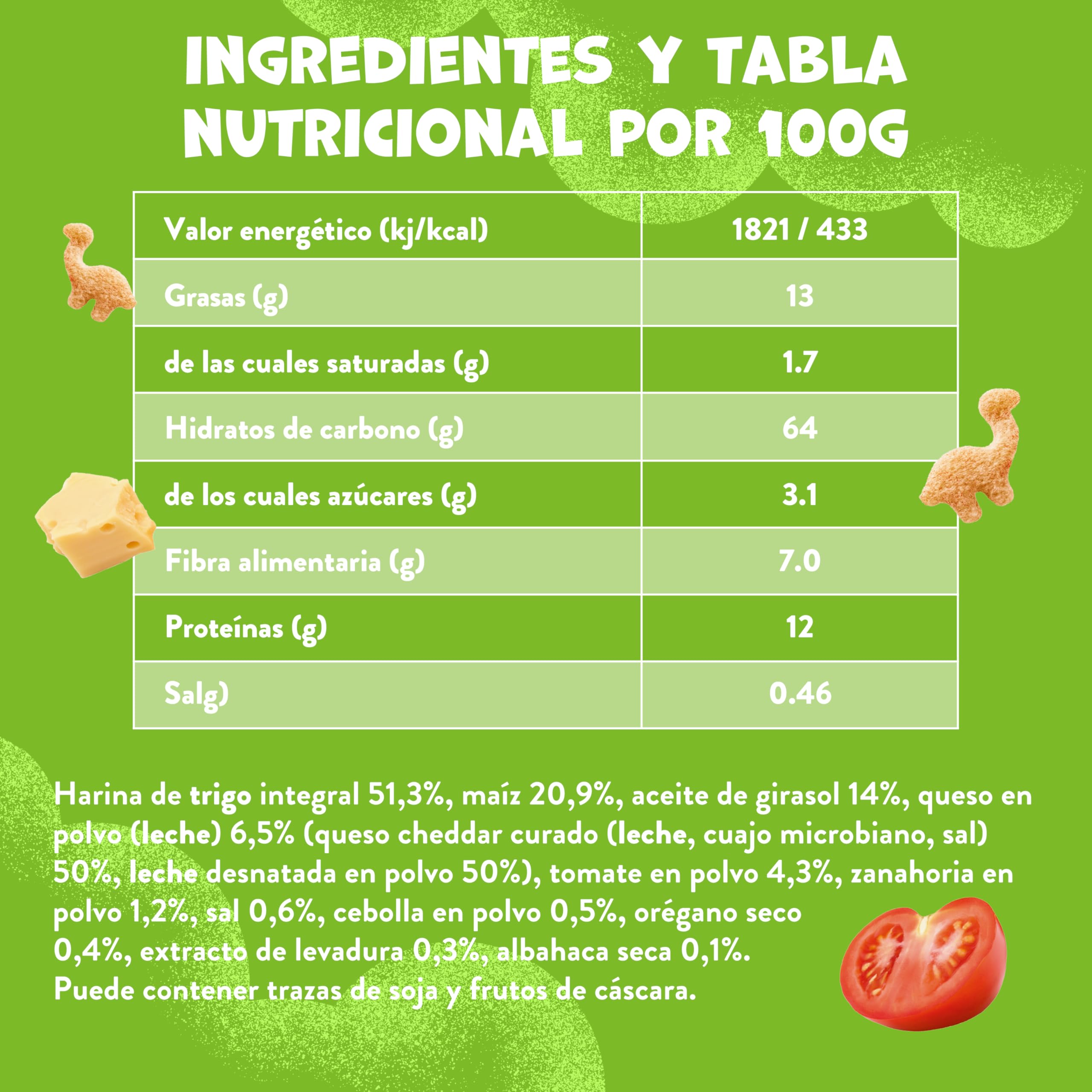 Goodies, Snack para Niños Sabor Pizza, Llama Puff Horneado con Trigo Integral y Queso, Forma Divertida, 30g