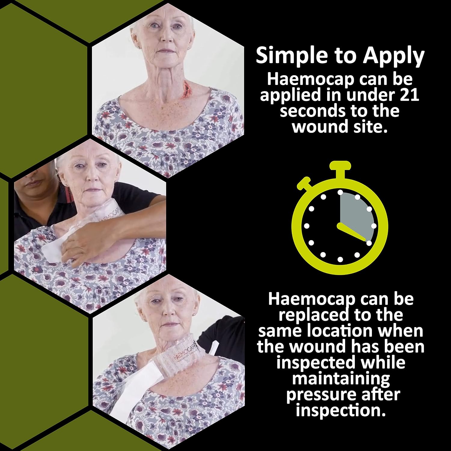 Haemocap Multisite Pressure Dressing Bandage First Aid Wound Care Medical Equipment Safety Supplies Surgical Wound Dressing - Image 5