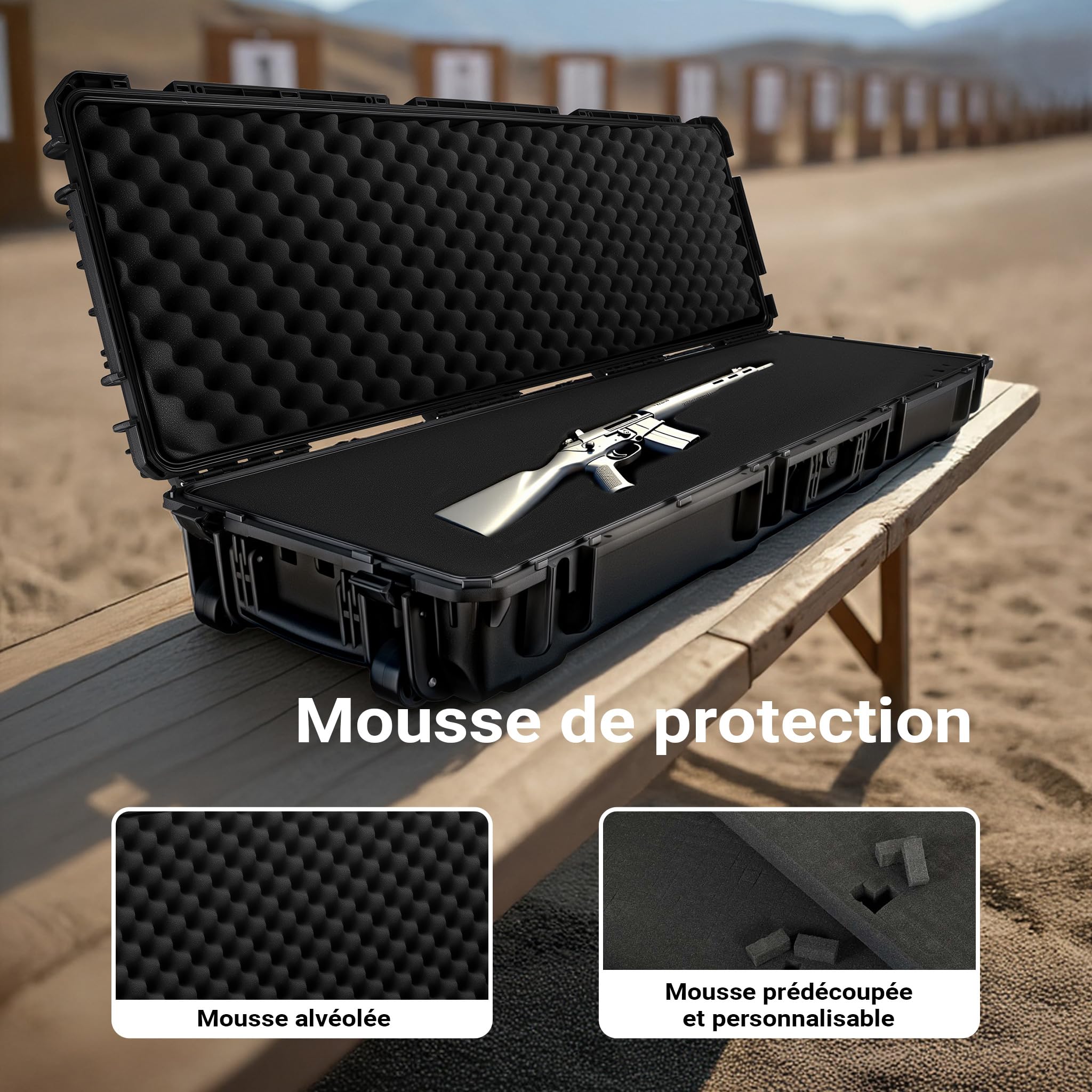WilTec Mallette pour Armes pour Armes Longues