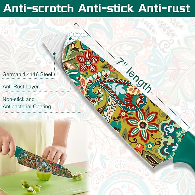 Set Cuchillos Cocina 12 Piezas Acero Inoxidable miniatura 5