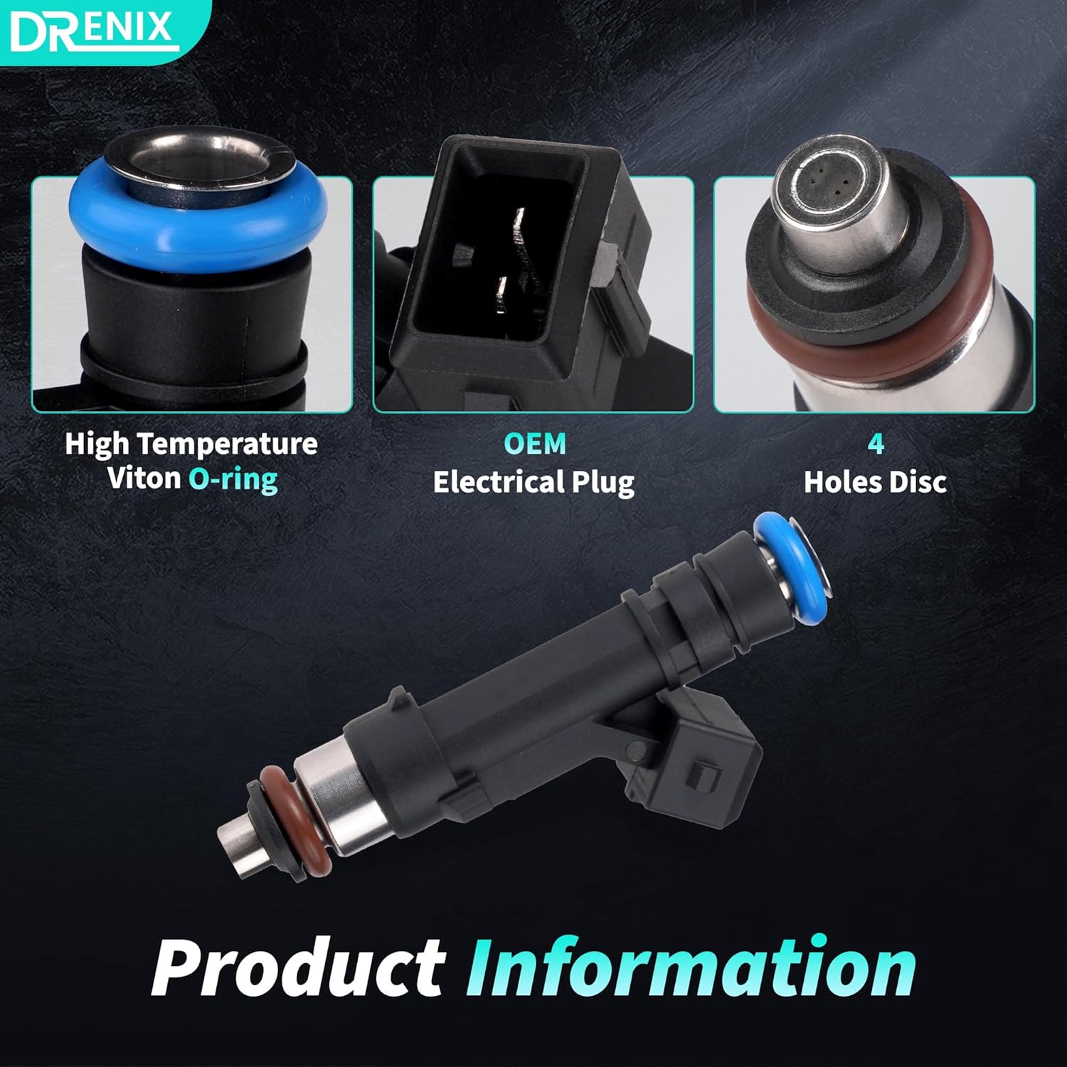 Fuel Injectors fits for-Chevy Cruze 2011-2015 Cruze Limited 2016 Trax 2013-2016 For-Buick Encore 2013-2015 2017-2019 L4 1.4L 0280158205 FJ1150 4PCS