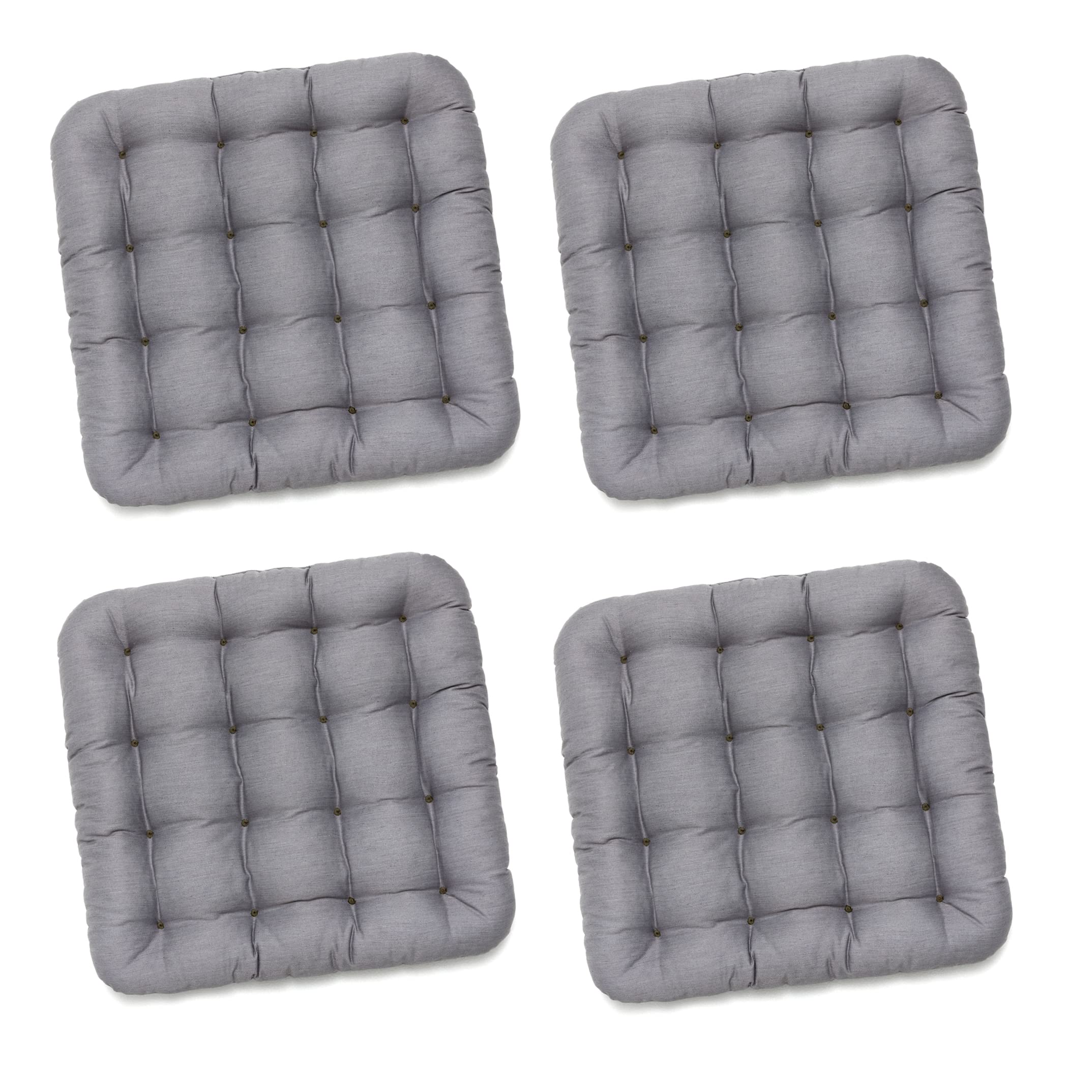 HAVE A SEAT Luxury – poduszka do siedzenia 40 x 40 cm – wygodna poduszka na krzesło, ortopedyczna, nadaje się do prania w temperaturze do 95 °C, nadaje się do suszenia w suszarce, trwałe kolory – Made in Germany – (zestaw 4