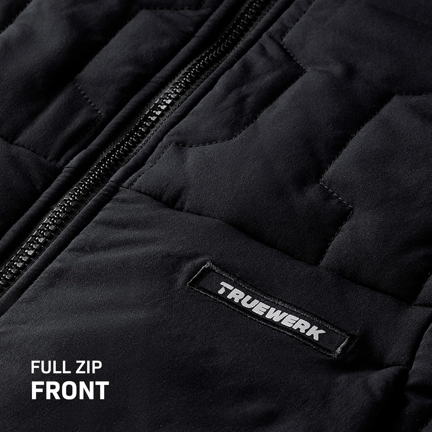 TRUEWERK M3 Woobie Hoodie, Mid-Weight Men's Coat with Hood, Moisture Wicking, Water Resistant, Work Jacket with 4-Way Stretch - Image 9